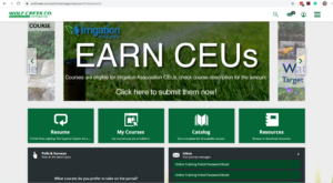 Affordable online landscaping training with continuing education credits CEUs at Wolf Creek Company