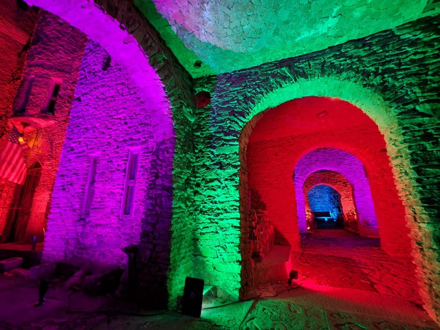 Loveland Castle Lighting Demo Hunter/FX Luminaire - Adam Cornish 2020.11.19 - triple corner